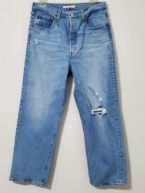 Levi's Ribcage Button Fly Straight Leg Jeans Womens 31 Waist